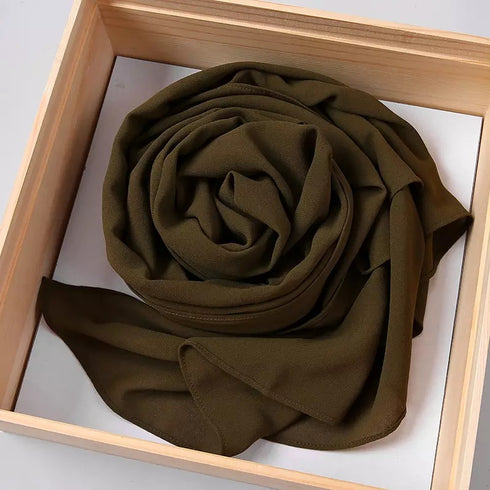 Georgette Chiffon - Dark Olive